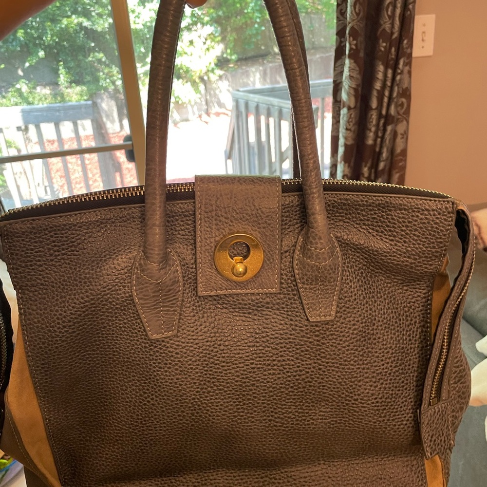 1998 YSL Muse 2 Rive Gauche leather Cabas tote.